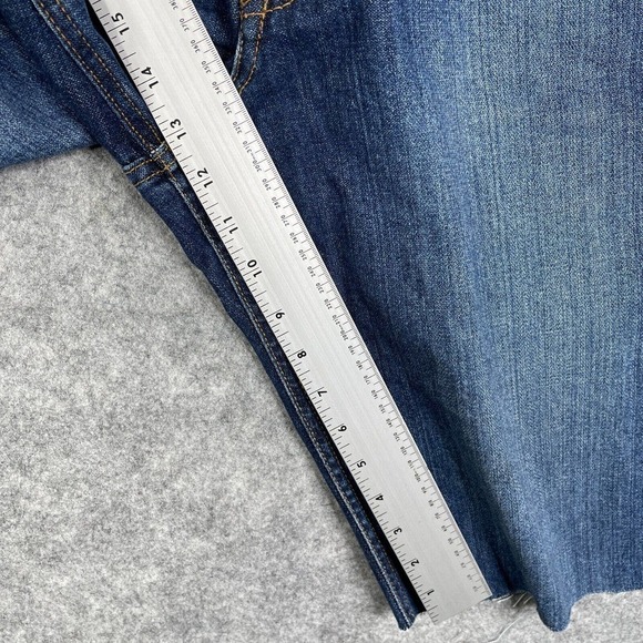 Cinch Cut Off Jean Short Adult Men's 32 Western Baggy Dark Wash Distressed - Picture 6 of 8